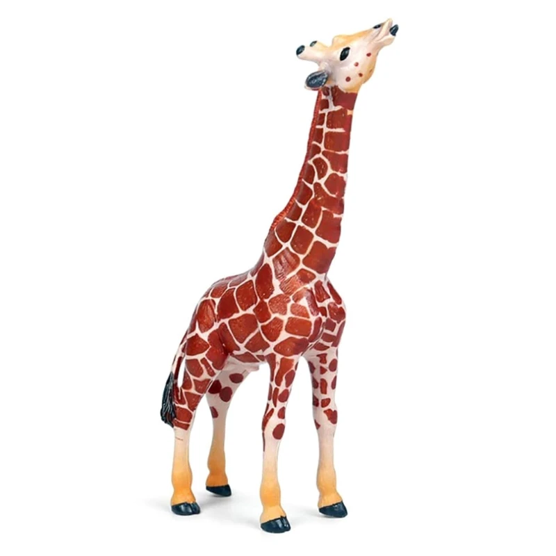 4XBD детская мини-игрушка модели жирафов портативные реалистичные игрушки в