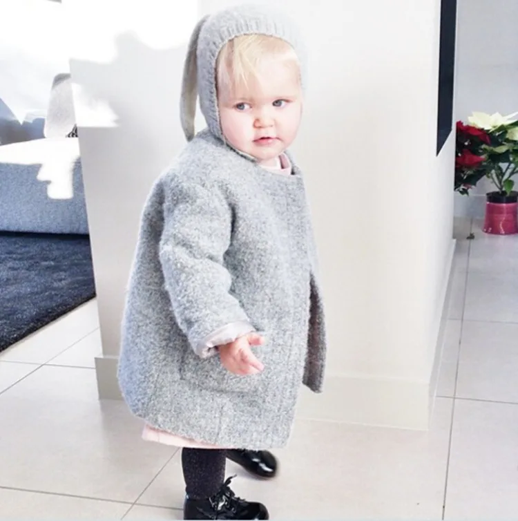 Шапка-бини с кроличьими ушками для младенцев Осень-зима | Детская одежда и обувь