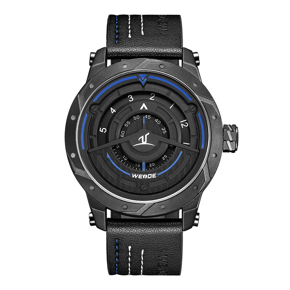 

2018WEIDEUV1708 Men's Quartz Watch Nissan Movement Personality No Pointers Dial Fashion Men's Watch