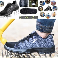 fashion men work safety boots steel toe shoes indestructible autumn winter sport lightweight shoes sneakers work safety 28
