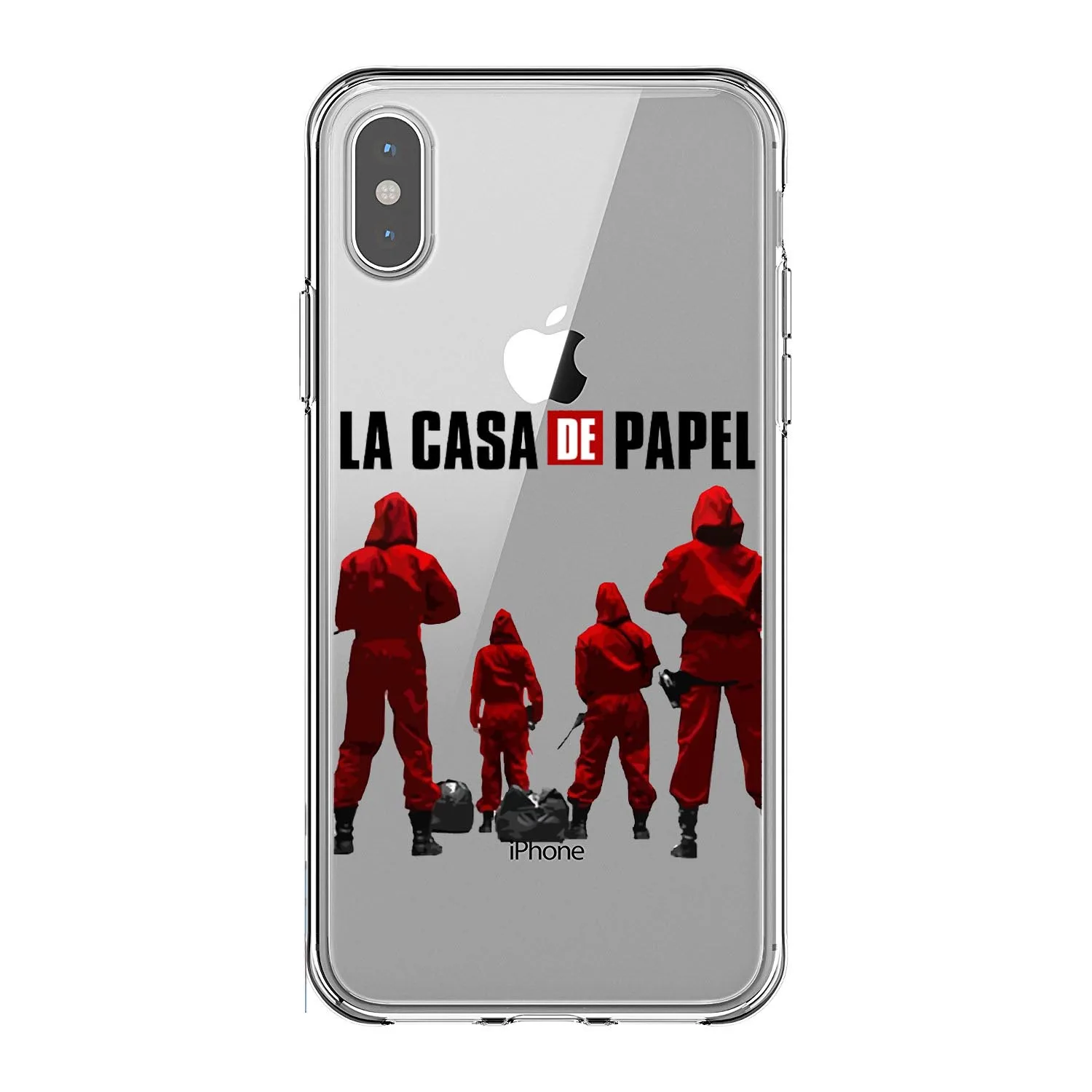 Испанский ТВ серии La Каса де papel Мягкий Силиконовый ТПУ чехол для телефона iPhone 11 Pro MAX 5s se 6 6s Plus 7 8 Plus X XR XS MAX - Цвет: TPU