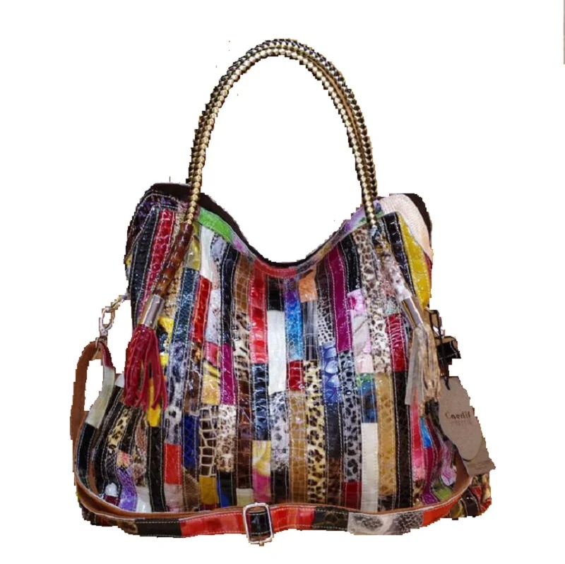 2019 женские сумки через плечо Сумки из натуральной кожи женская сумка цветная со