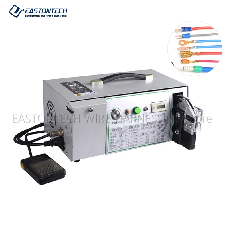 

EASTONTECH EW-10ET-2 Automatic Cable Terminals Crimp Machine Insulated Ferrule Terminal Strip Crimping Machine