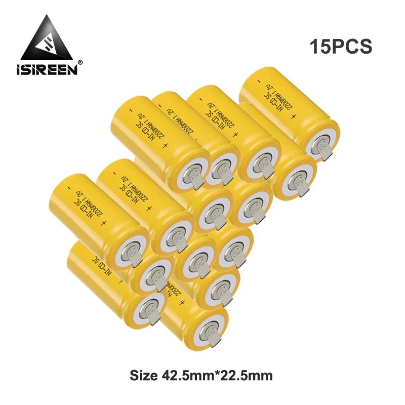 1 2 V 2200mAh SC Ni-CD аккумуляторные батареи DIY sub Ni CD электрические инструменты