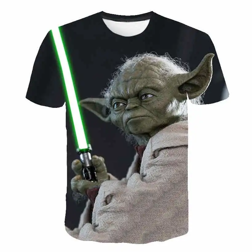 Мужская футболка Yoda Mandalorian с 3D принтом Звездные войны сатанинская Футболка Harajuku
