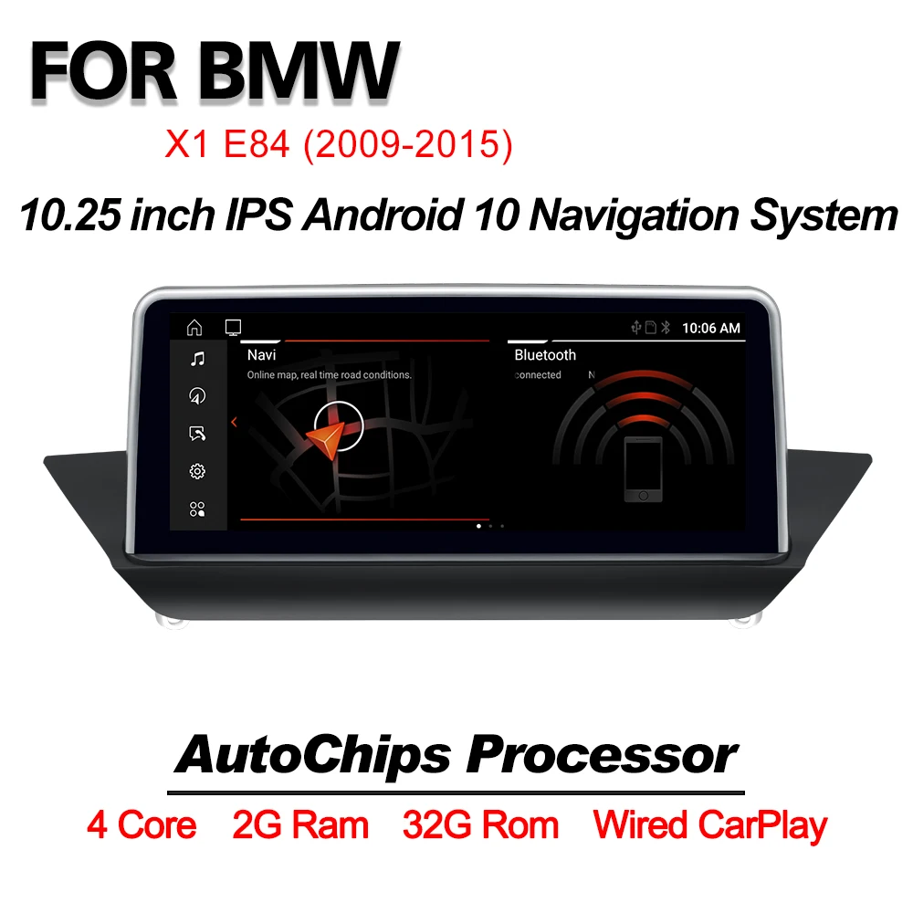 Автомобильный мультимедийный плеер HD экран 10 25 дюйма Android для BMW X1 E84 2009 ~ 2015 iDrive