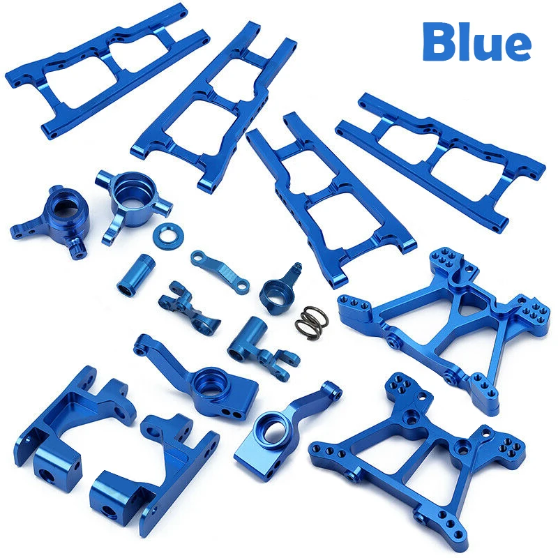 New 1set Blue Aluminum Alloy Metal Upgrade Parts Kits Durable RC Car Truck Accessories For 1/10 RC Trucks