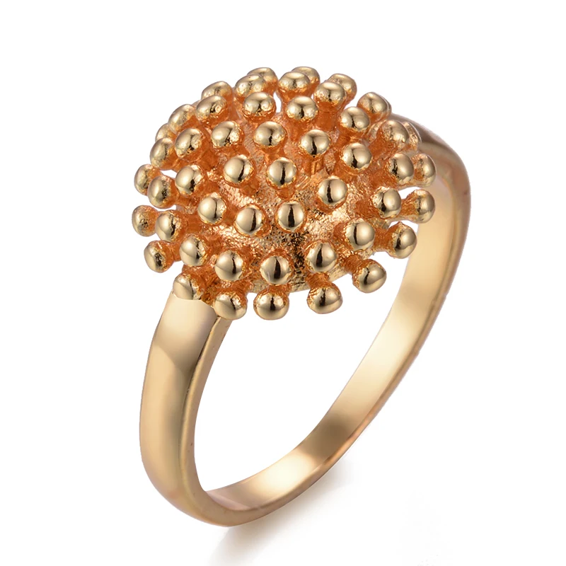 Свадебное кольцо для женщин и девочек маленькое Золотое в арабском стиле с