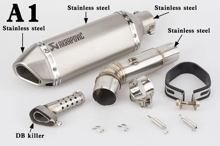 Мотоцикл Akrapovic выхлопная труба и Соединительная труба с DB Killer для Honda CB600F Hornet CBR600F 2007-2013 Escape Moto Cross