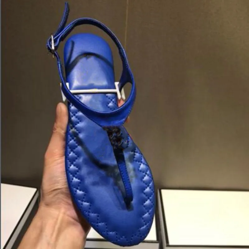 

Prowow Buckle Strap Woman Shoes Genuine Leather Flip Flops Sandals Summer Flats Lady Sandals Solid Concise Fashion Shoes Women