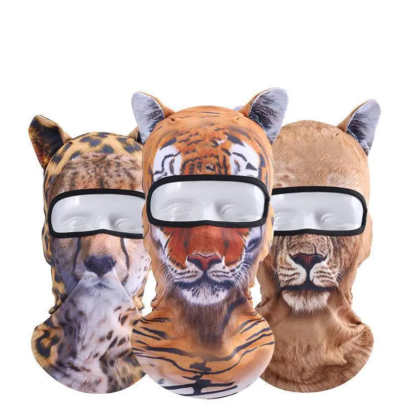 Балаклава мотоциклетная маска для лица 3d животное кошка шапки собак шлем