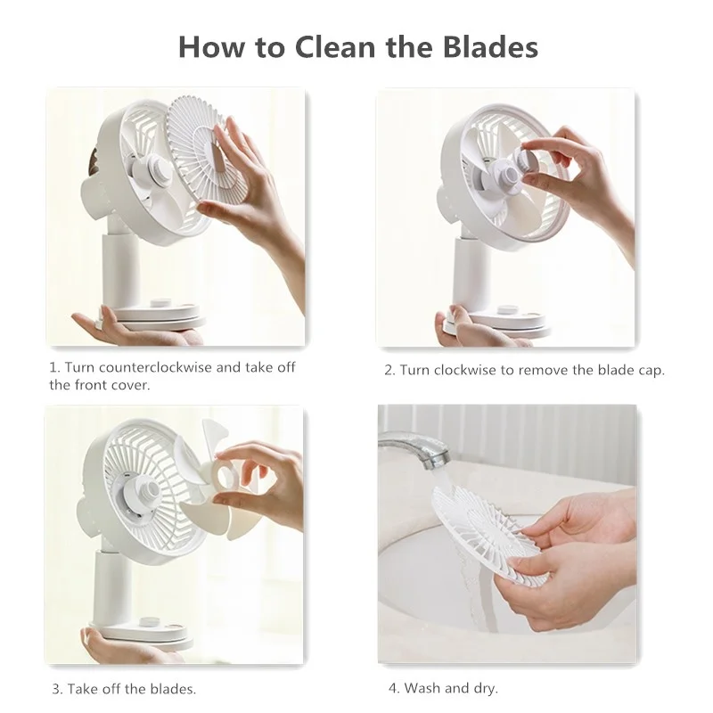 

6 Inch Auto Oscillation Clip Fan 19 Adjustable Speed Strong Wind Desktop Silent Cooler Fan for Home Beach with Remote Control