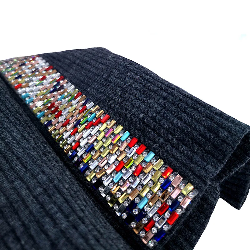 Зимние осенние черные хлопковые вязаные шапки для женщин женские теплые