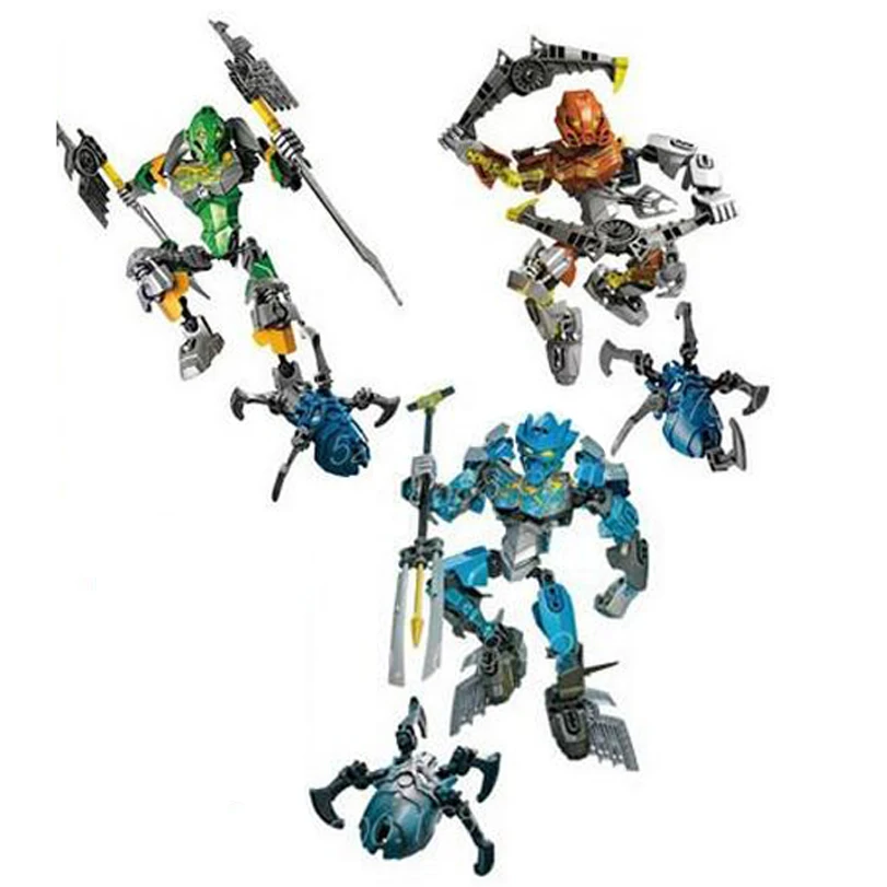 Лепинс Bionicle маска светильник Lewa джунгли Хранитель рощи строительный блок
