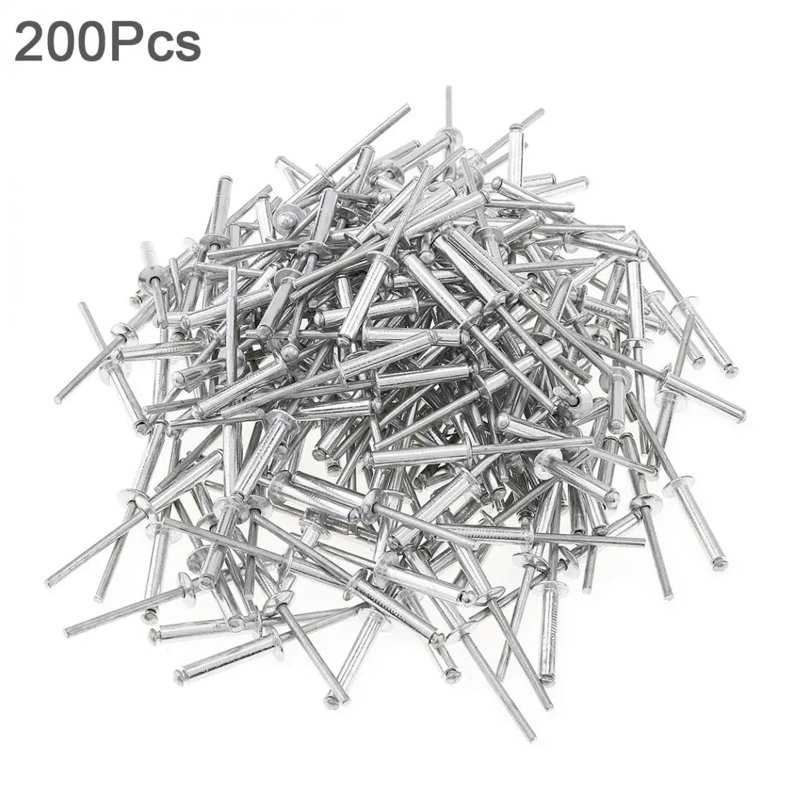 

200pcs Screw Pulling Rivets M4x20mm Aluminium Rivet Gun Core Pulling Riveting Break Mandrel Nail for Furniture Car Aircraft