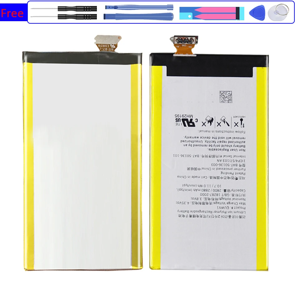 

BAT-50136-003 2880mAh Мобильный телефон Аккумулятор для BlackBerry Z30 Z 30