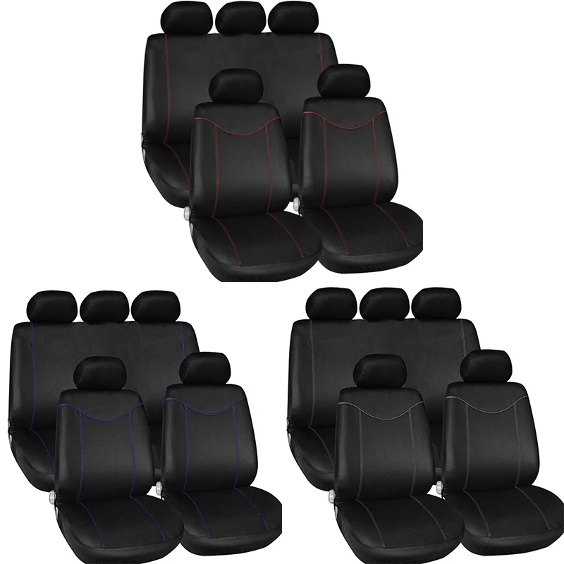 

5 Seats Car Seat Covers Universal Auto Seat Protector Cushion Front Rear Cover Interior Accessories