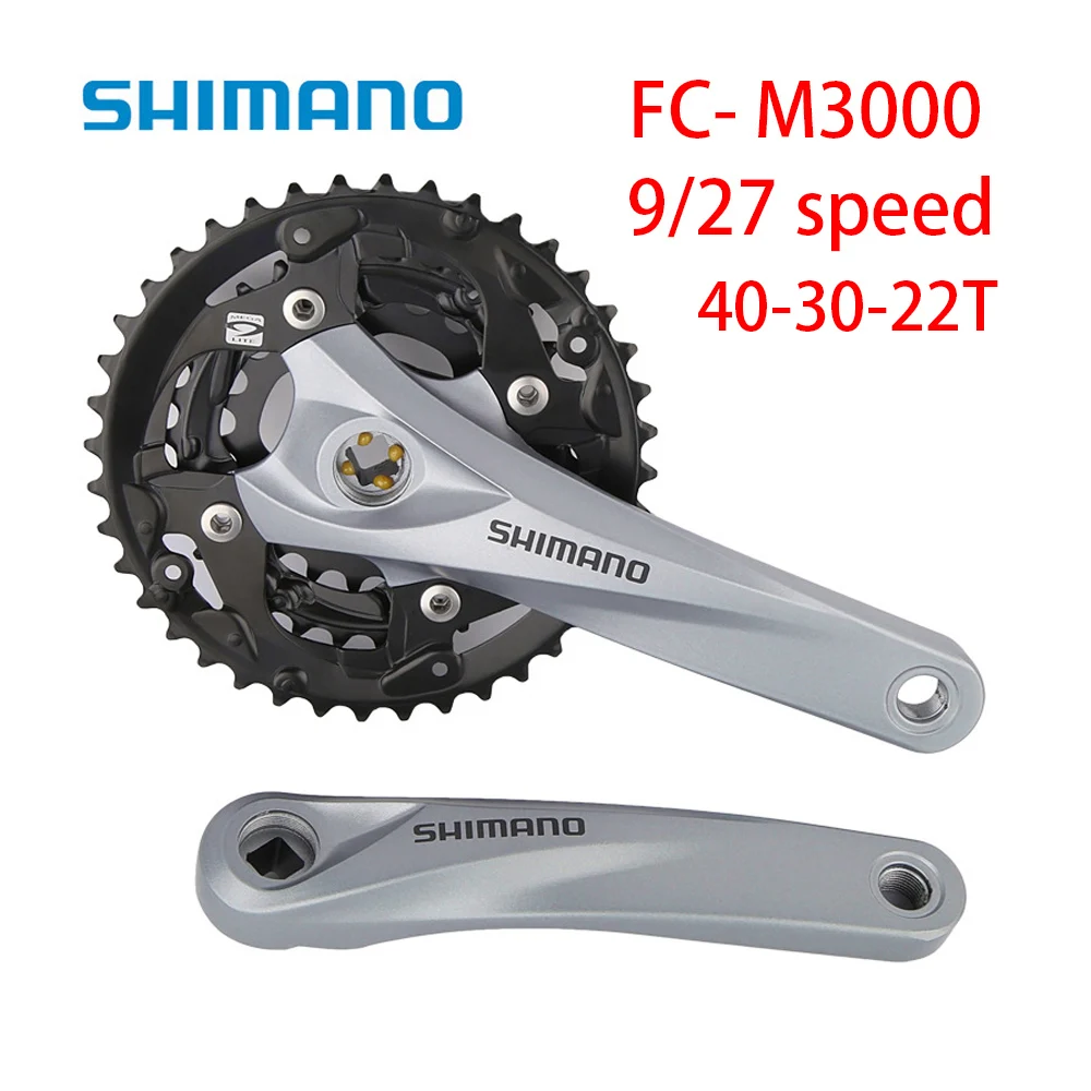 

Shimano M3000 9/27v Speed Pedivela Crankset Bielas Mtb Bicycle Parts Pedevela Crank Manivela Bicicleta Vielas Para Korba Rowero