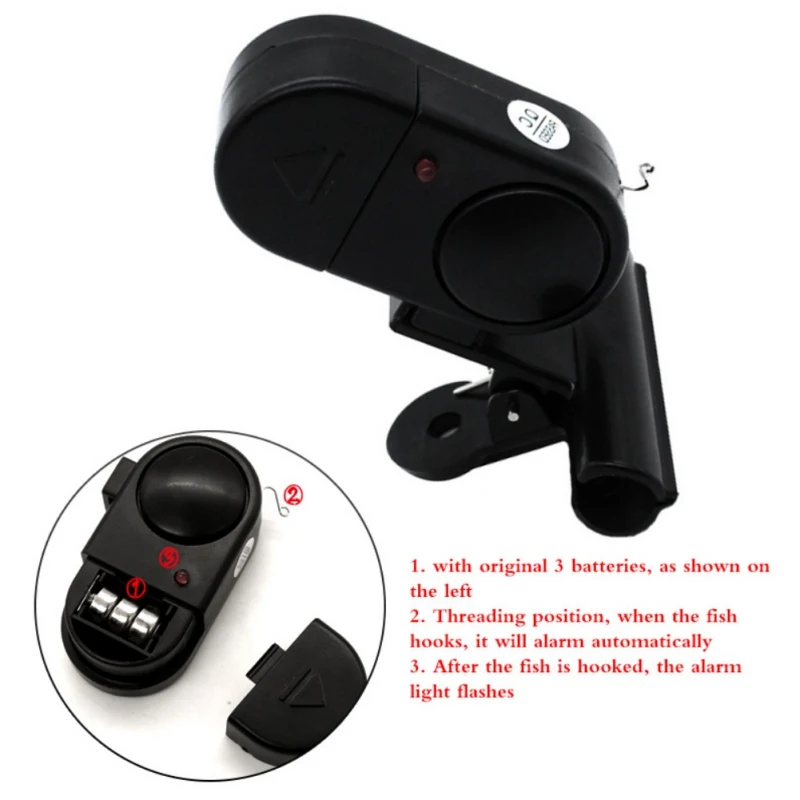 Пристегивающаяся Водонепроницаемая сигнализация для рыбалки водостойкая с