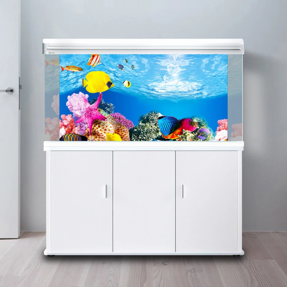 3D наклейка с пейзажем плакат аквариума фон картина стикер высокой четкости