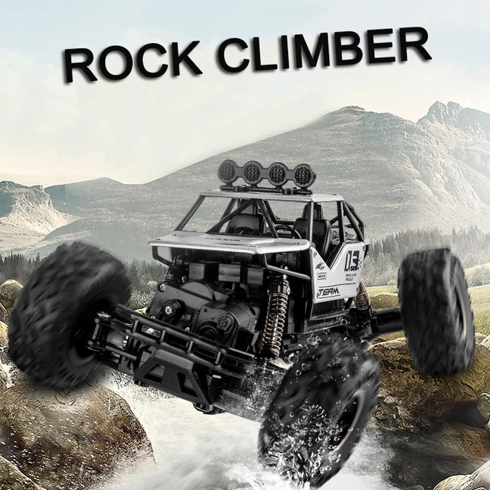 

Большой Радиоуправляемый автомобиль из сплава 1:16, полноприводный внедорожник Bigfoot С четырехколесным приводом, автомобиль с дистанционным ...