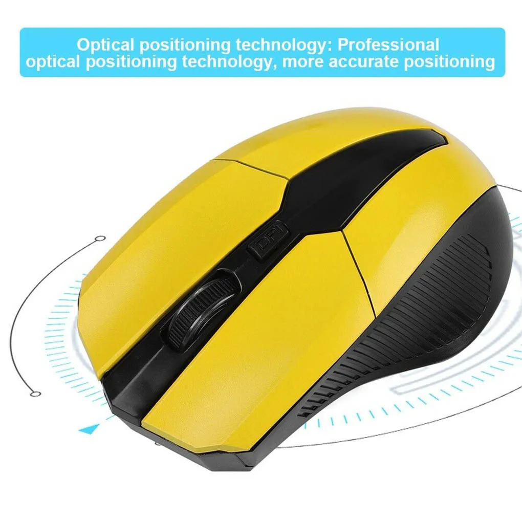 

2.4Ghz Wireless Mouse 1200DPI Adjustable Home Office Computer Game Optical Gaming Cordless Mice