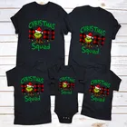 Семейные сочетающиеся рождественские наряды отряд Grinch смешной семейный образ футболка детская одежда для отца матери детей дочери