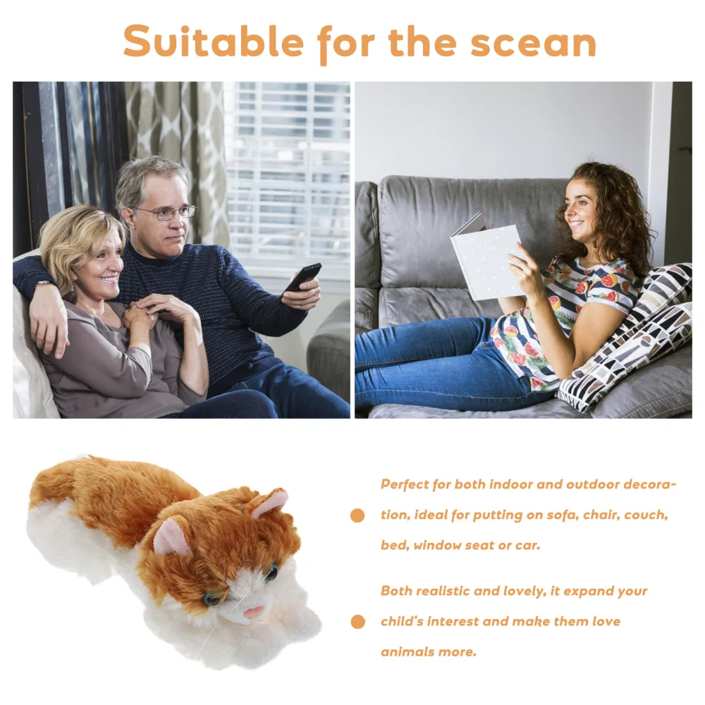 

25cm Plush Persian Cat Doll Stuffed Animal Figurine Creative Cartoon Doll