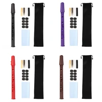 8 hole mini pocket saxophone abs mouthpiece mini sax mouthpiece with finger charts cleaning cloth storage bag kit