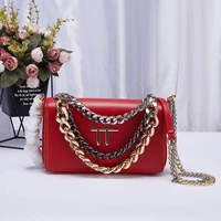 new fashion designer all match style leather material metal chain bag messenger shoulder bag delivery box delivery