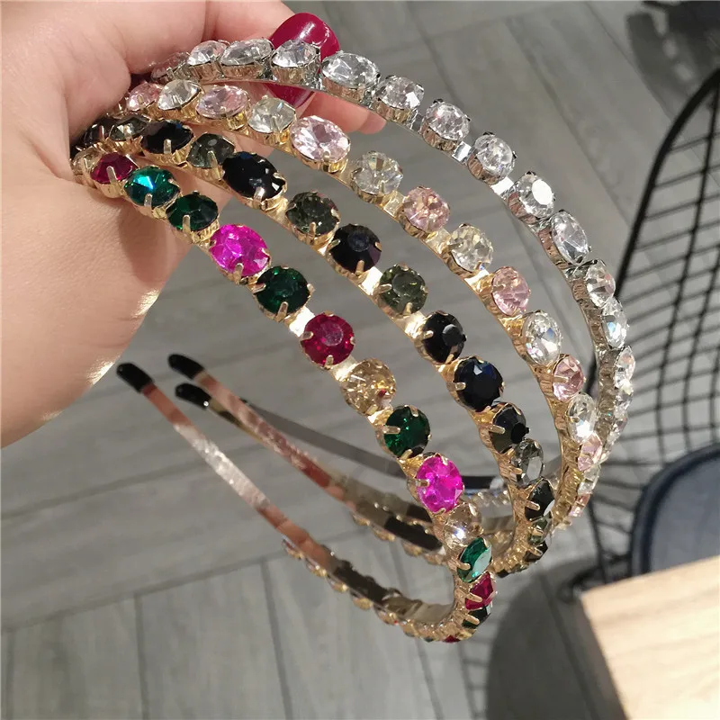 XIYANIKE корейские женские аксессуары для волос фиолетовые и синие Кристальные