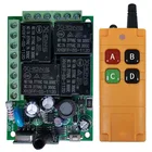 Промышленный сектор, 220 В переменного тока, 2000 В, 4 канала, беспроводной Радиочастотный пульт дистанционного управления, радиоприемник с дистанционным управлением на 20-М