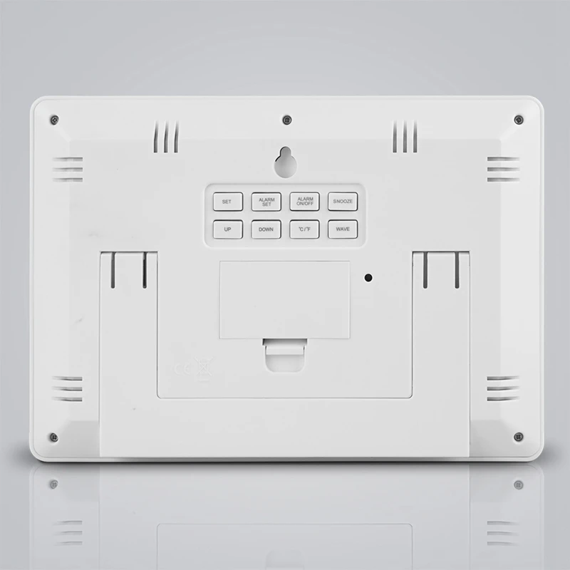 Цифровые настенные часы ЖК дисплей с большим количеством времени температура