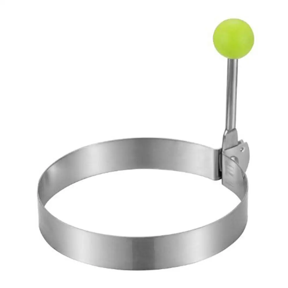Round Shape Нержавеющая сталь на угле яйцо формовочный пресс Кухня жареный яичный блин круглые формы DIY веселые Пособия по кулинарии Кухня гаджеты - Цвет: Round Shape