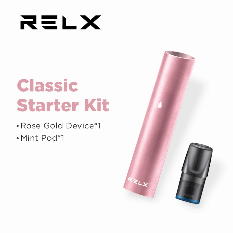 RELX сигареты вейп вэйп электронная сигарета классический стартовый набор розовое