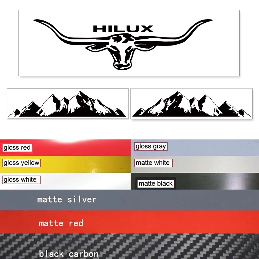 Автомобильные аксессуары Виниловая наклейка с изображением Головы Быка горы