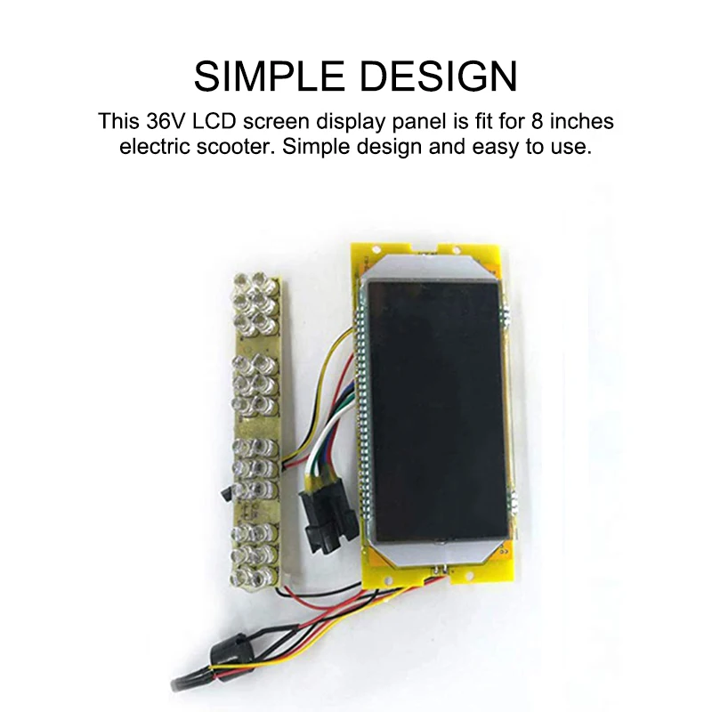 Е байка 36В ЖК дисплей Экран Дисплей Панель высокое качество Портативный прочный 8