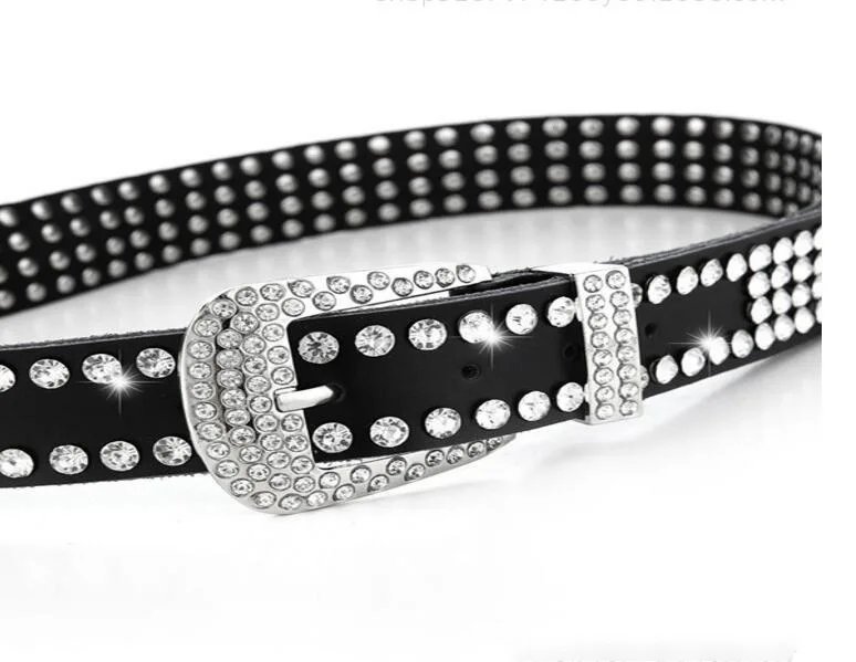 Ремни женские 2021 полные стразами, корсет из коровьей кожи, модный черный ремень кожи НОВЫЙ ЖЕНСКИЙ дешевый лучший продаваемый пояс.