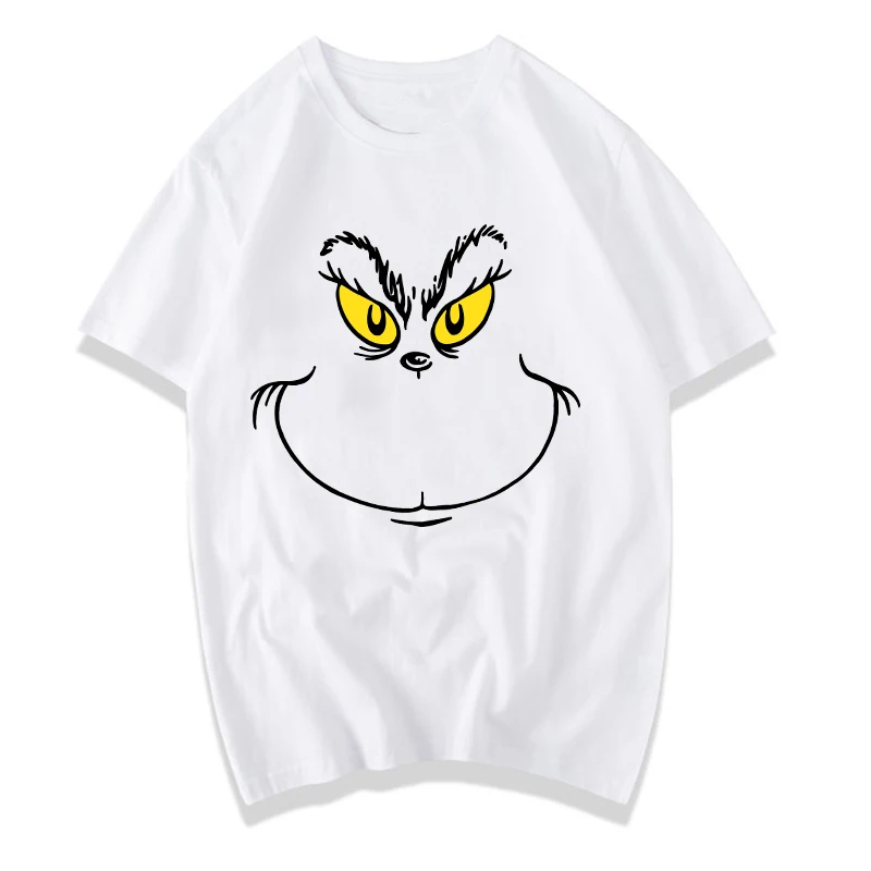 

New Arrival Wholesale Fun 2021 Christmas Women's Tshirt How To Steal The Christmas Face Print Cute Classic Santa Claus T-Shirt