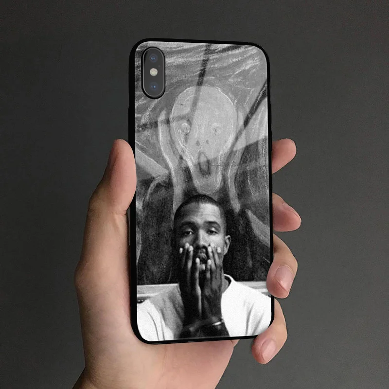 Frank Ocean Blonde rapper Coque чехол из закаленного стекла для телефона чехол для apple iPhone6 6s 7 8 Plus X XR XS 11 Pro MAX - Цвет: FRANKOCEAN  5