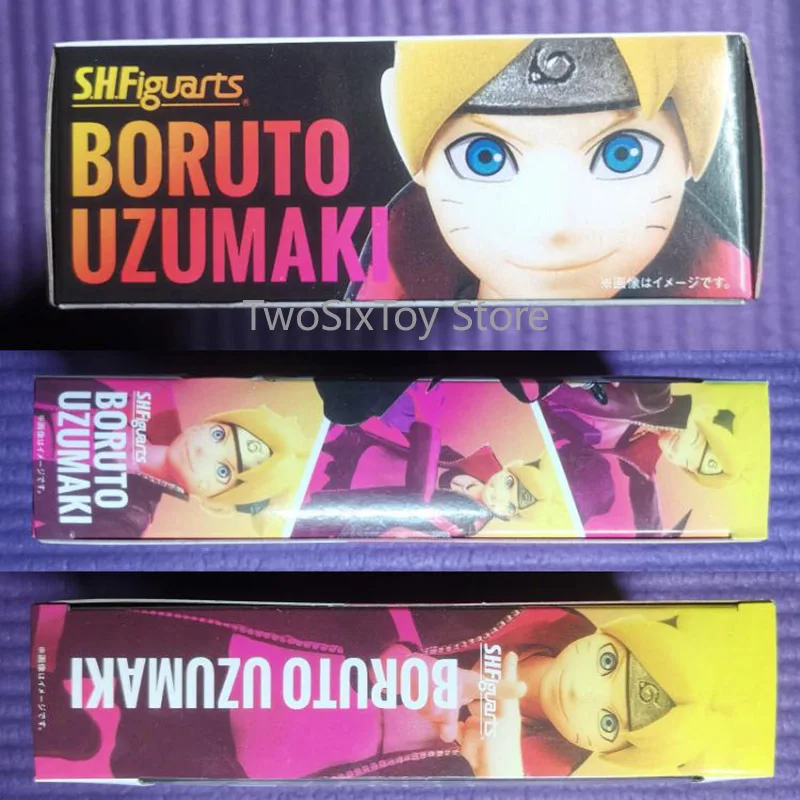 boruto uzumaki shf super action figure model anime boruto ninja pvc doll toys for children collectible birthday gift box packing free global shipping