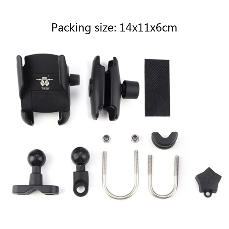 strong sturdy aluminum motorcycle handlebar side mirror phone holder mount motorcycle mobile phone holder free global shipping