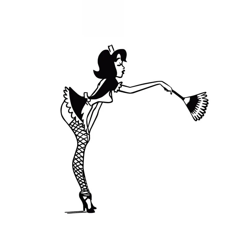 Автомобильная наклейка сексуальная официантка чистый модный стиль отличное