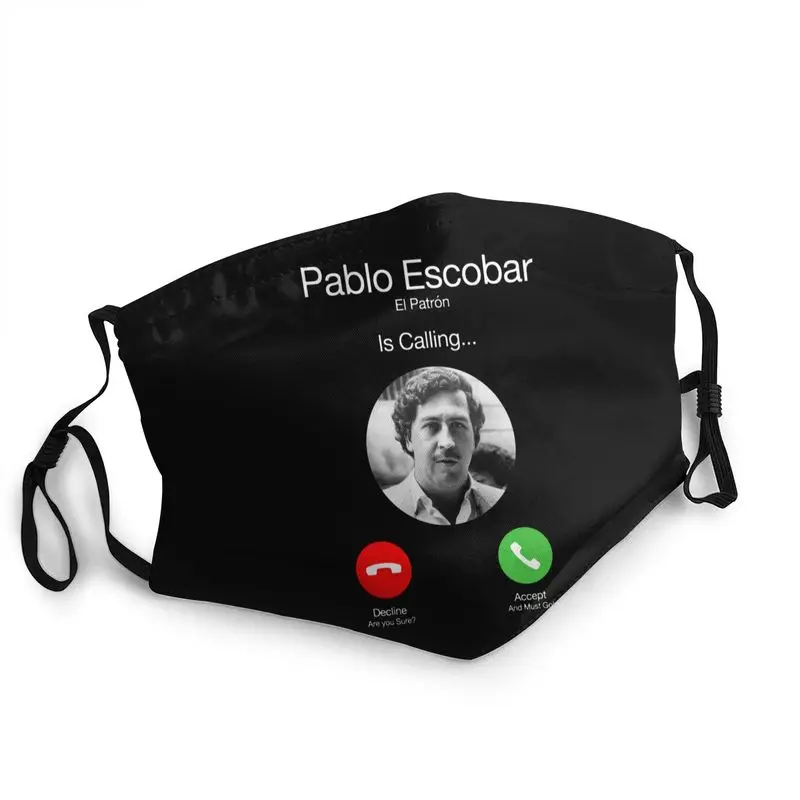 

Моющаяся маска для вызова Пабло Эскобара, маска для защиты от пыли, респиратор, маска