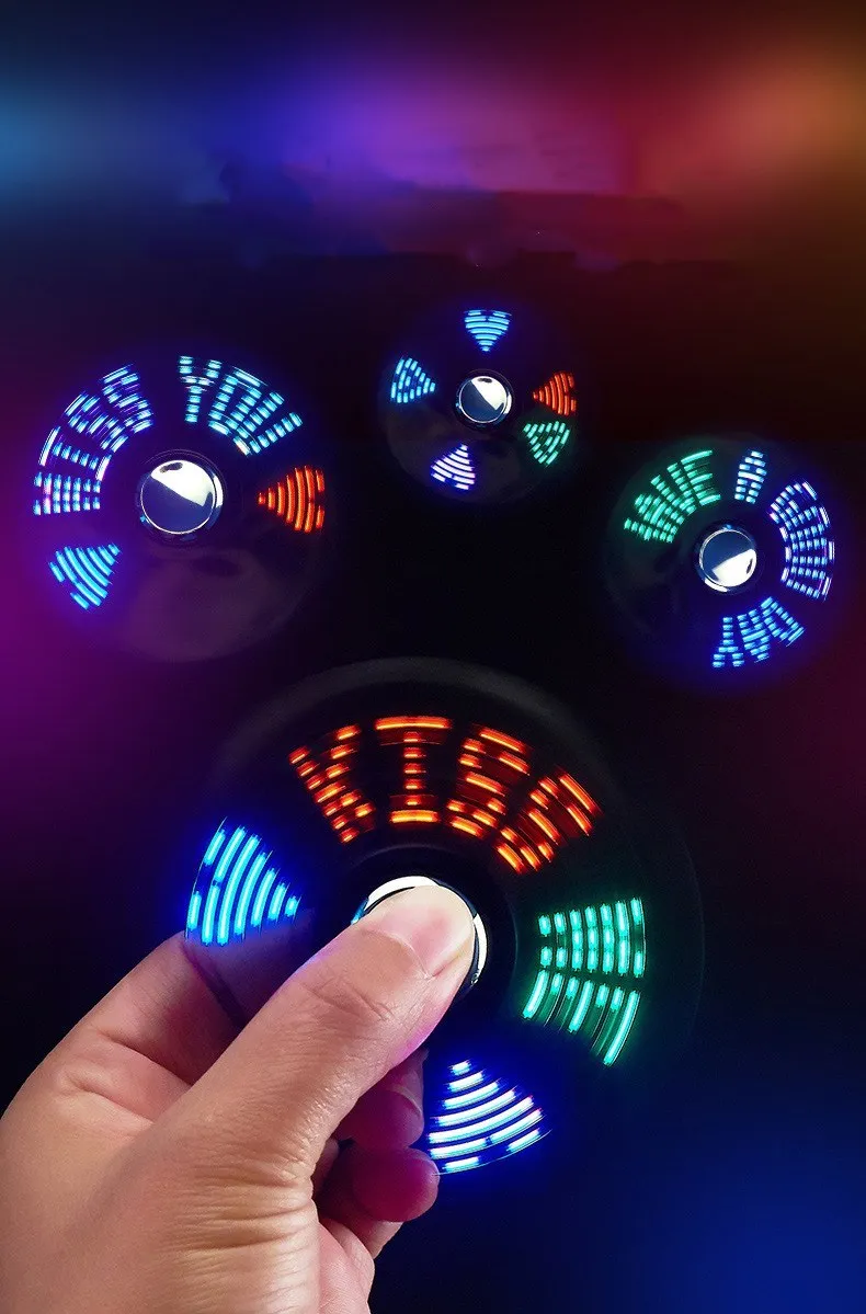 Интеллектуальное освещение Спиннер светодиодный палец с Edc код декомпрессии