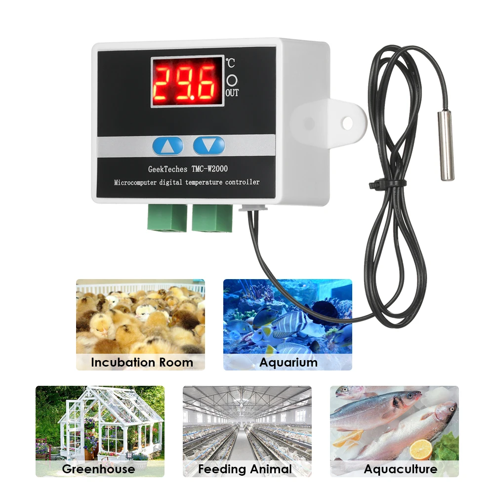 TMC-W2000 AC110-220V/DC12V 1500 Вт Высокая точность ЖК-дисплей цифровой Температура контроллер