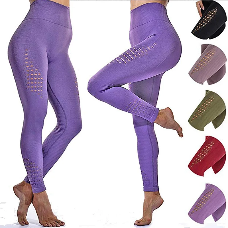 Женские Штаны Для Йоги спортивная одежда для бега эластичные леггинсы фитнеса