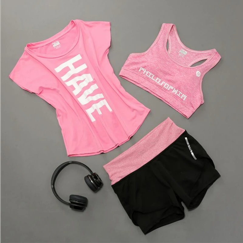 Женская спортивная блузка для бега дышащая быстросохнущая одежда из трех