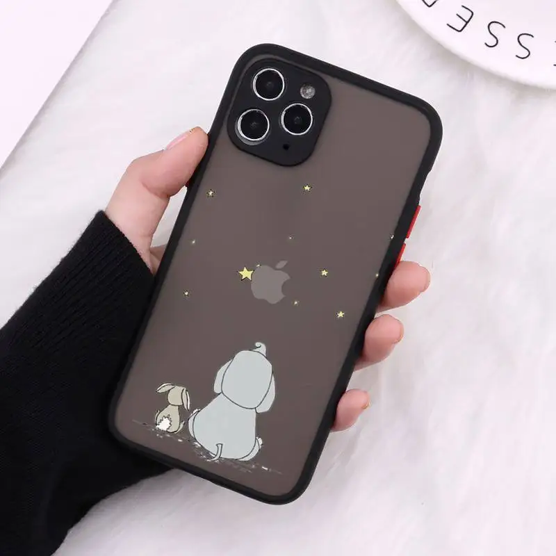 

Balloon mouse Elephant rabbit Phone Cases Matte Transparent For iPhone 12 Mini 11 Pro XR XS Max 7 8 Plus