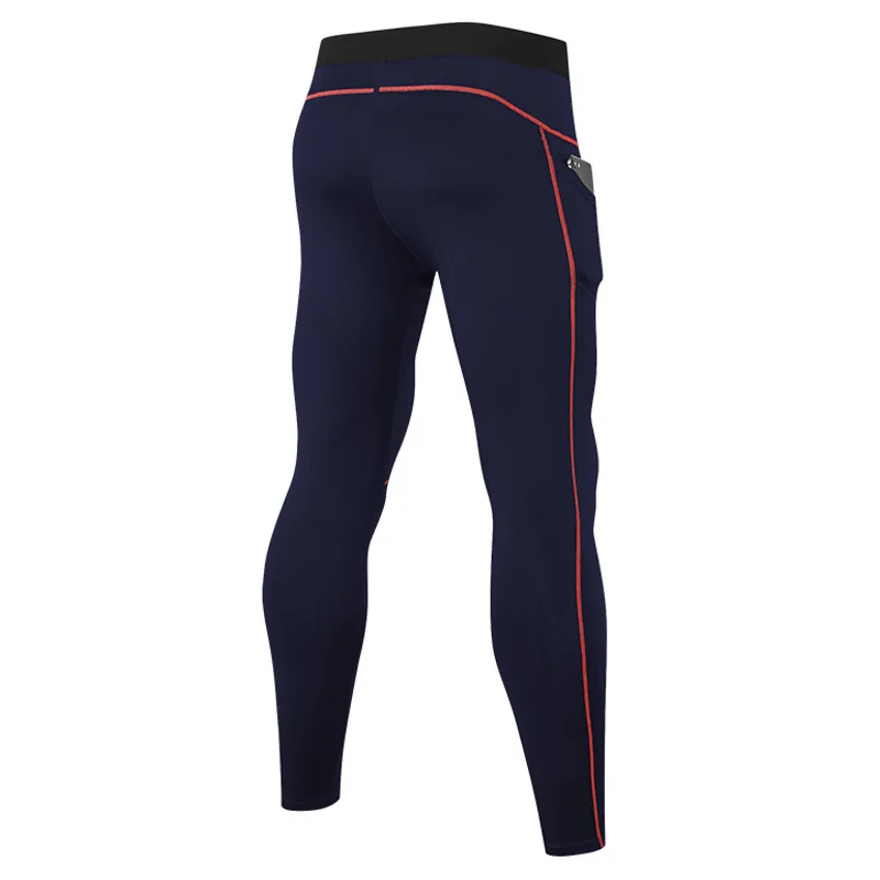 

Men's Pro Tight Pants Pocket Fitness Training Running Pants Ultra-Stretch Tight Quick Dry Slimming Pants 01318